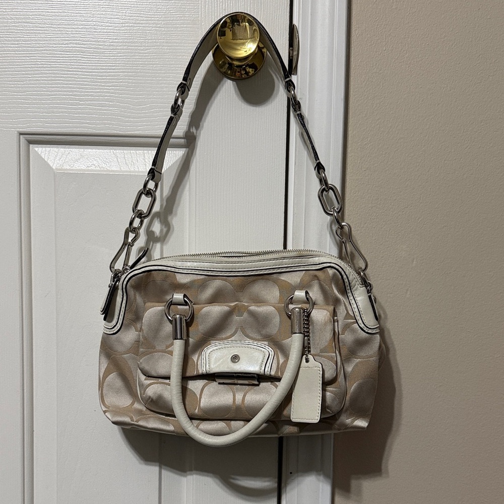 Coach Cream Handbag